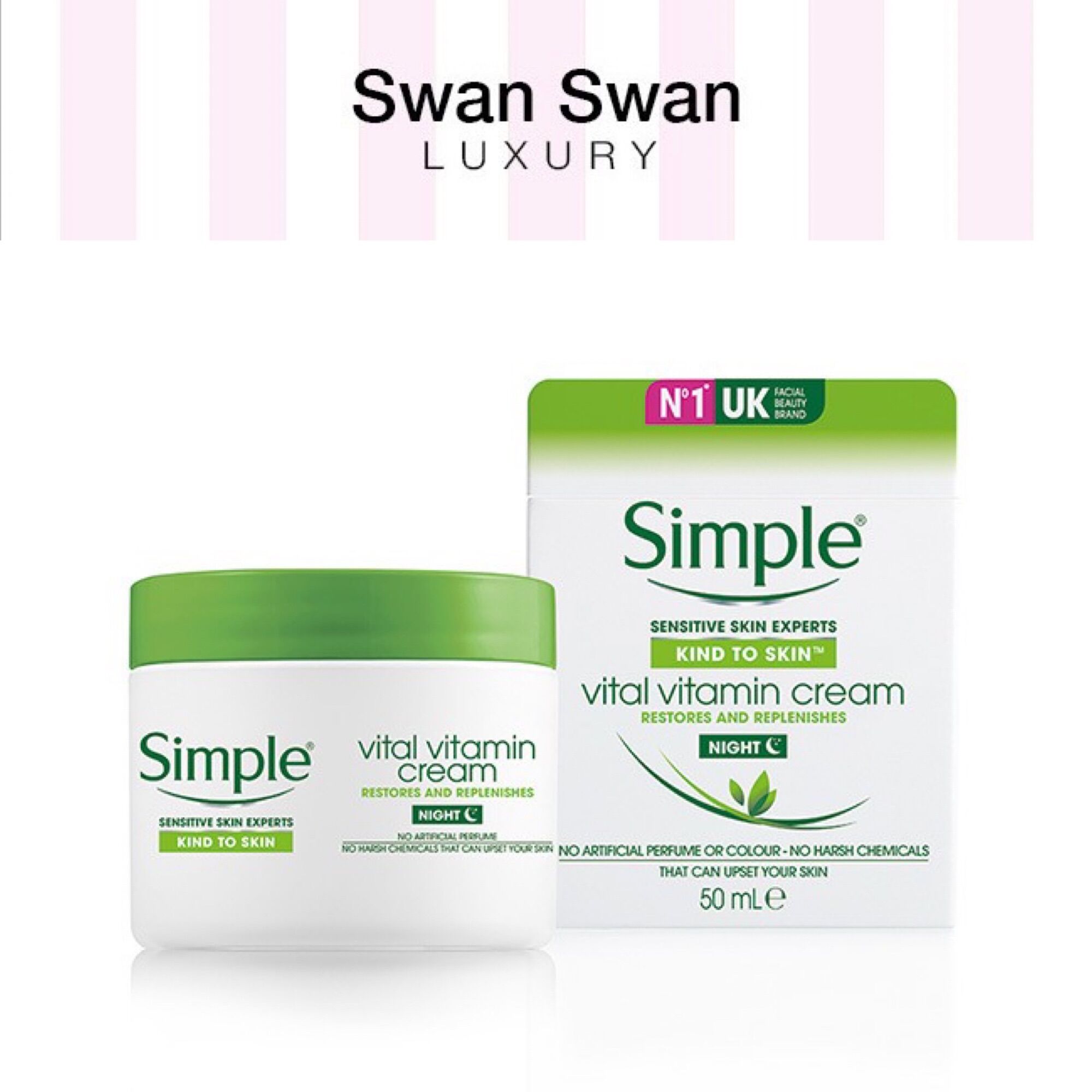 Kem dưỡng da simple kind to skin ban đêm 50ml