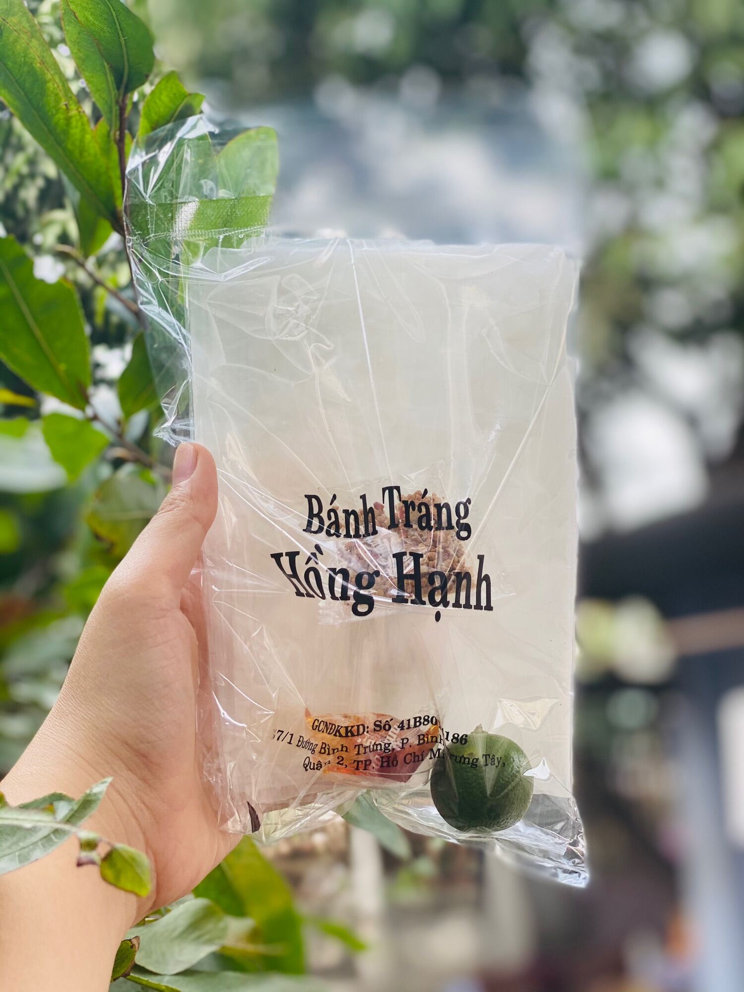 Combo 10 Bịch Bánh Tráng Hồng Hạnh Sate Muối Tắc