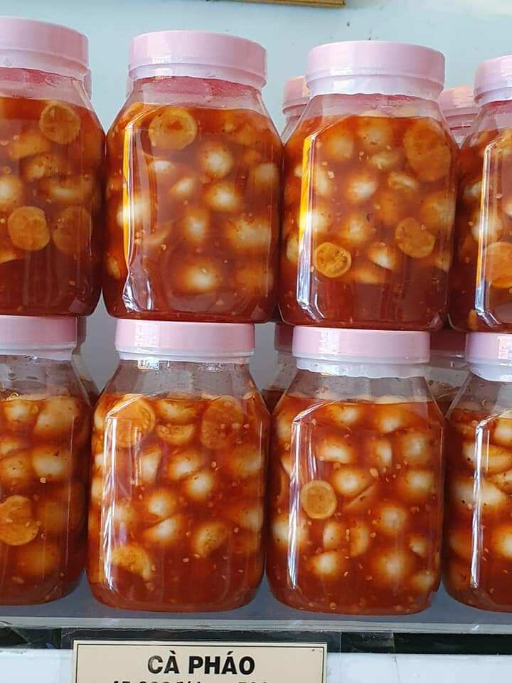 mắm cà pháo trộn mắm cá trèn