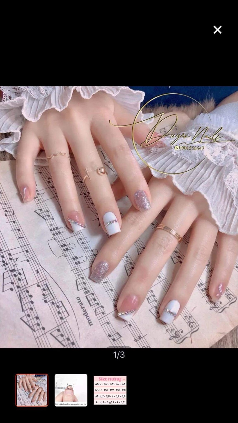 Combo 3 bộ nail box làm theo yêu cầu