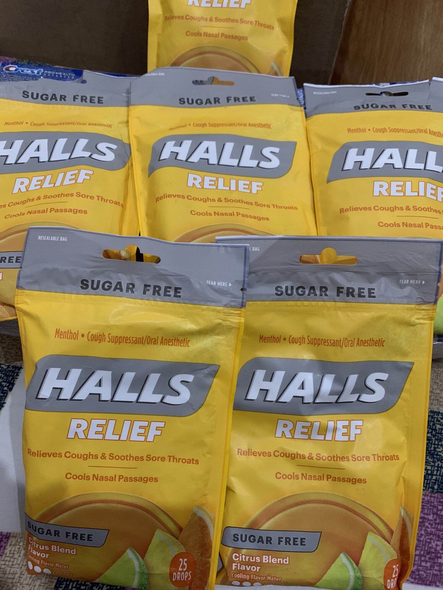 (HÀNG MỸ ) Kẹo Ngậm Ho HALLS 25v