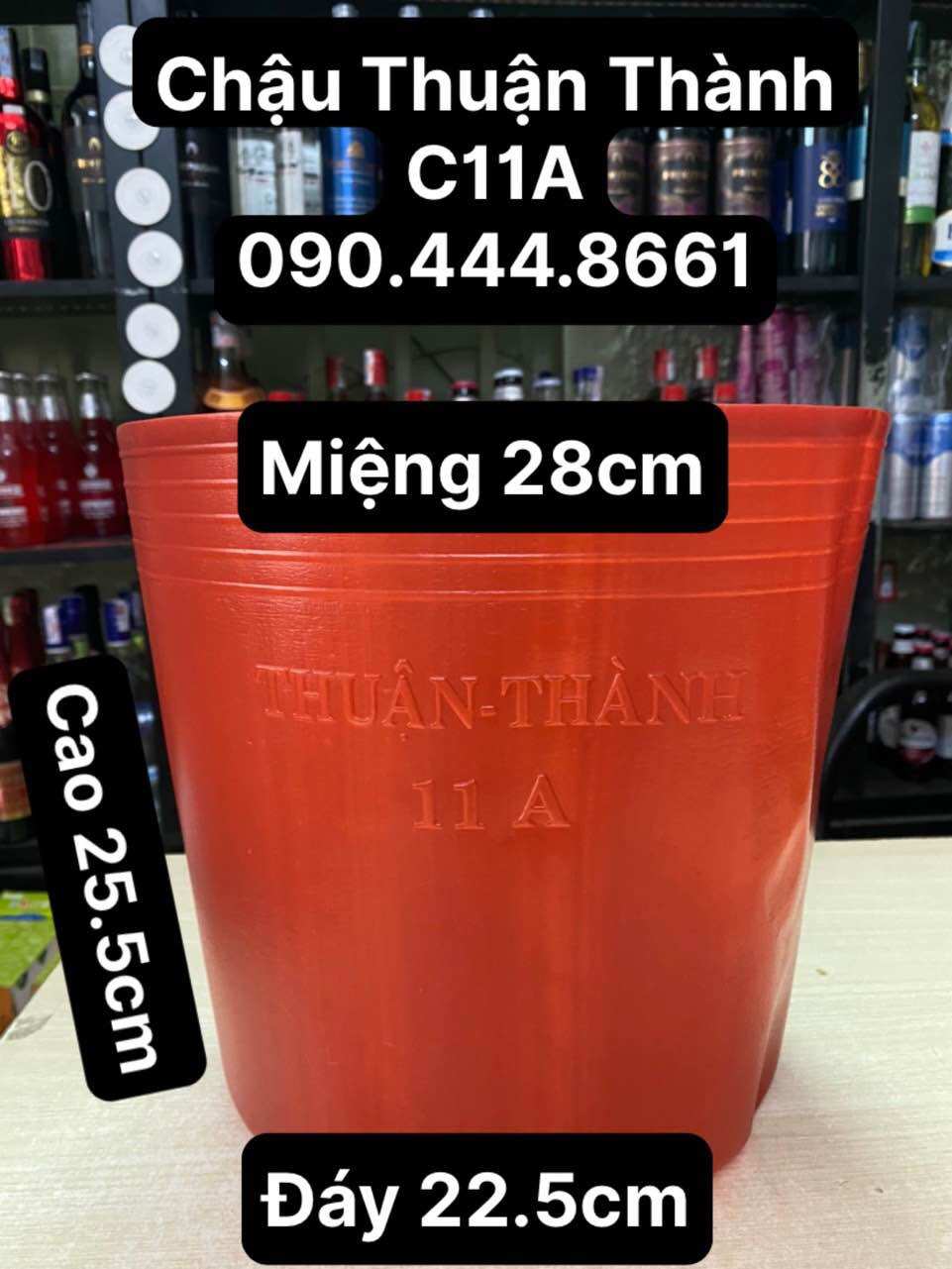 Combo 50 cái chậu nhựa mềm thuận thành-mẫu c11a đỏ