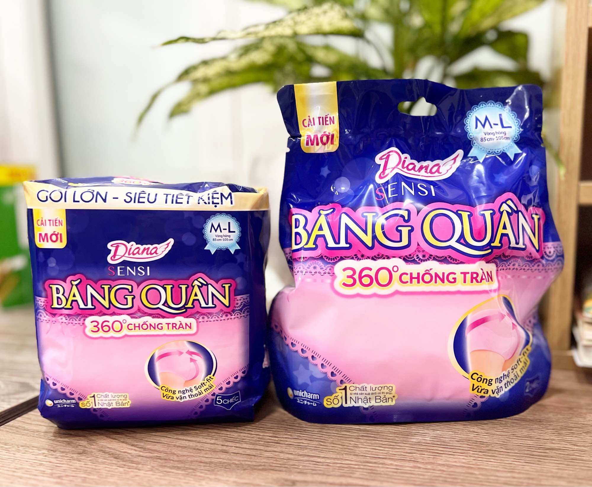 Hcm ship nhanh , băng vệ sinh đêm dạng quần - băng quần diana sensi gói lớn siêu tiết kiệm, size s-m, m-l
