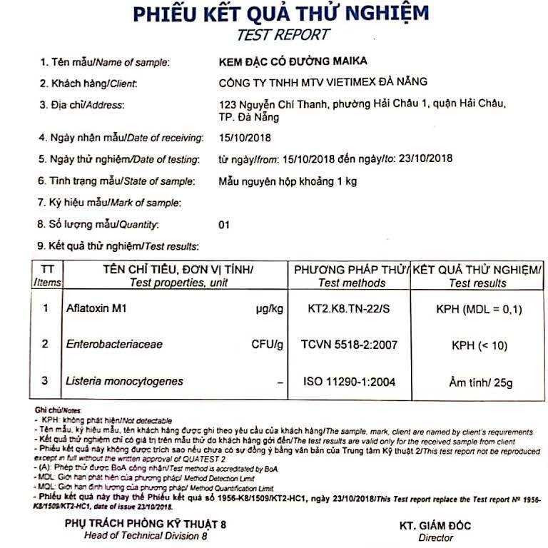 CHI TIẾT SẢN PHẨM  Sữa đặc Maika, được nhập khẩu từ Malaysia, được đặc chế để pha cafe, sinh tố, làm bánh... Hộp 1 kg giá 42 k Hộp nhỏ 390g giá 18k