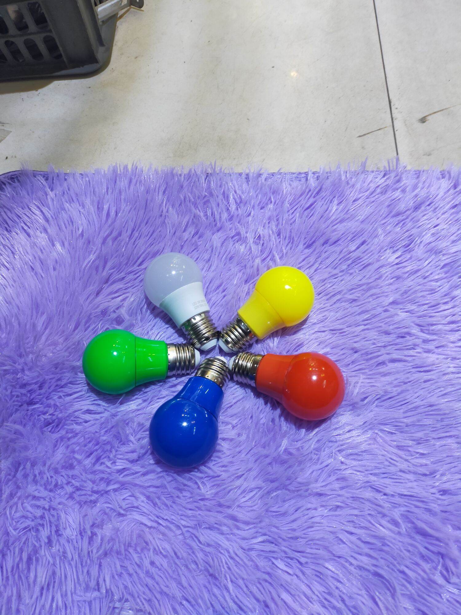 Combo 5 bóng led 3w màu kín nước