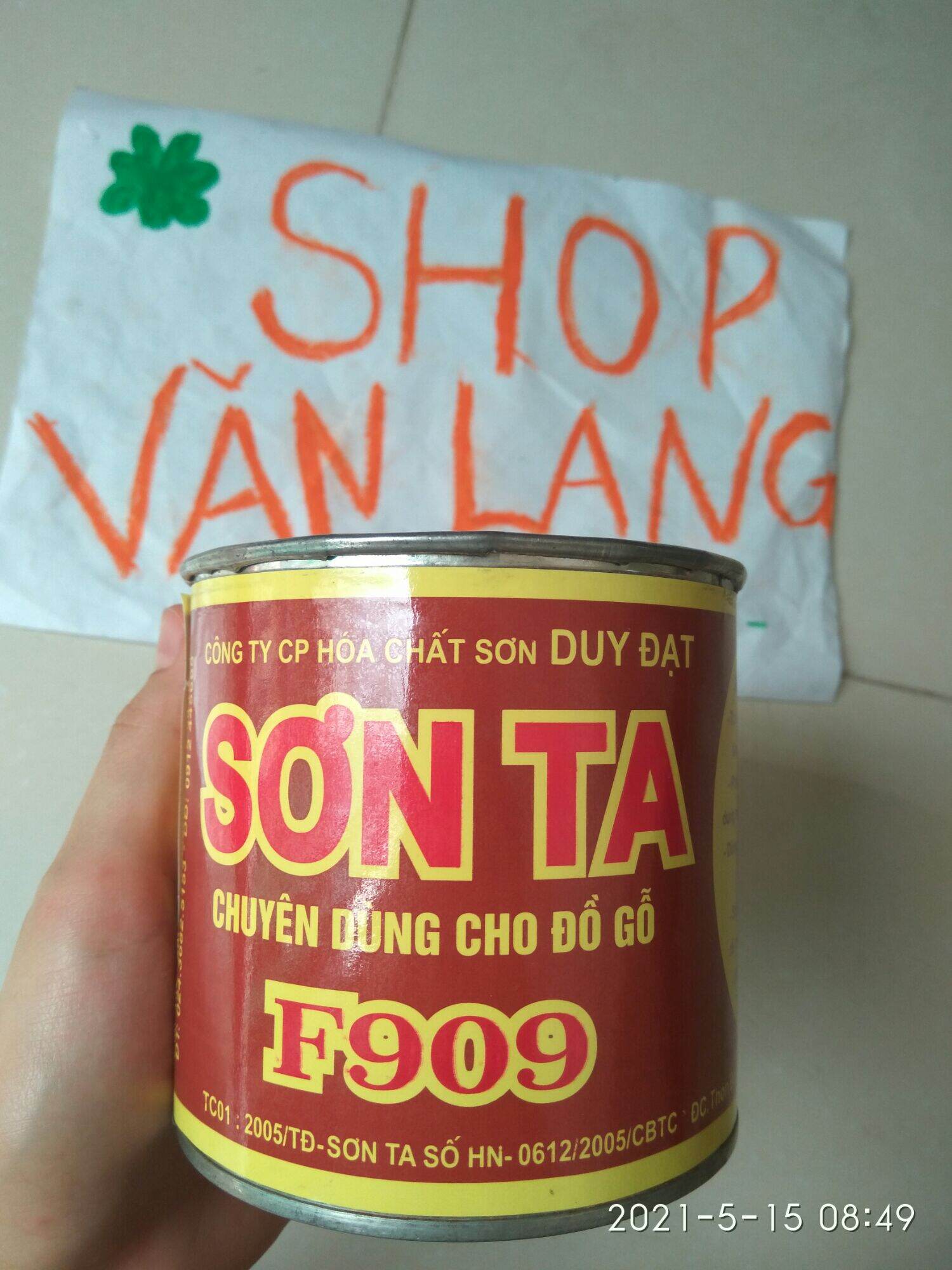 Sơn Ta màu cánh gián dùng cho gỗ 500ml