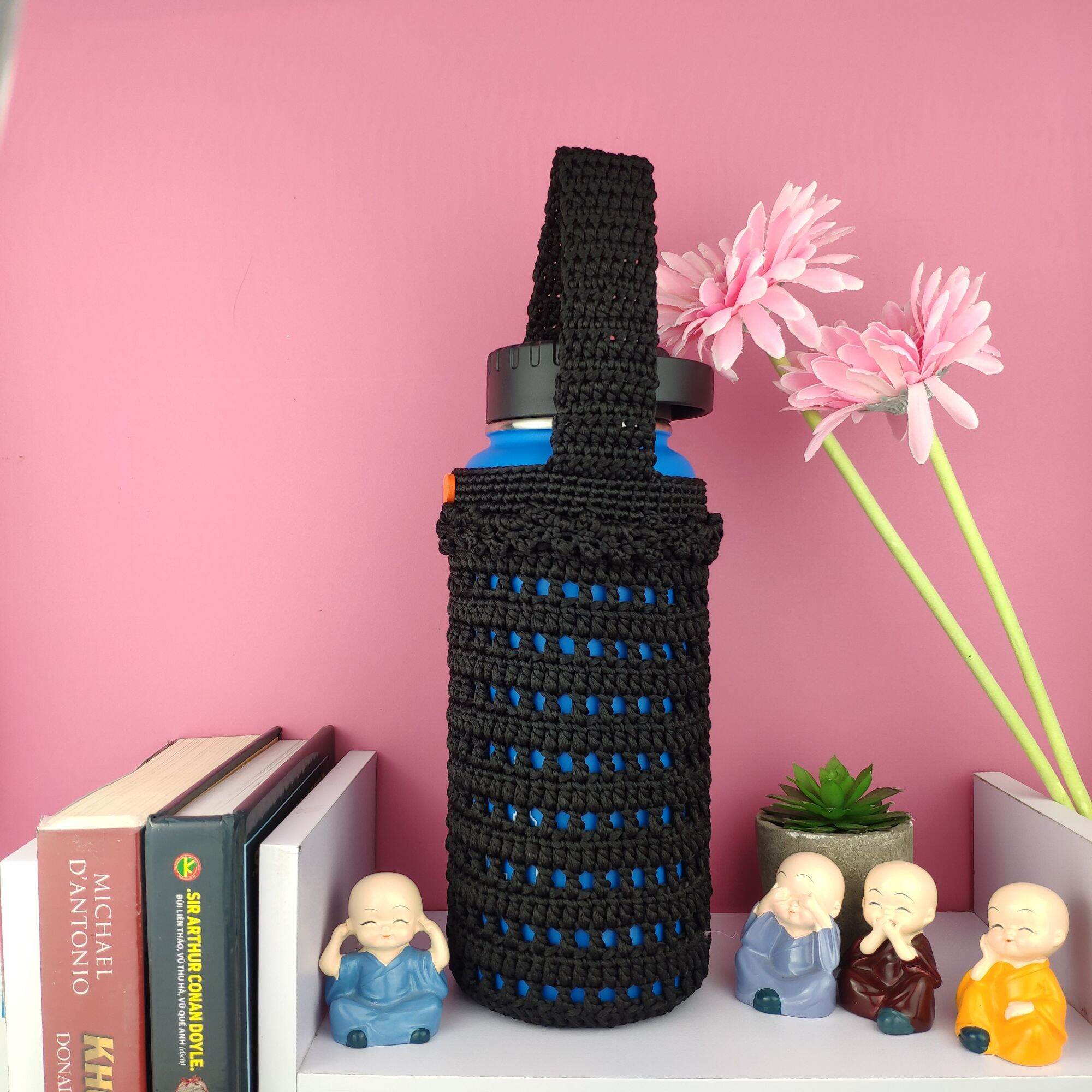 Túi đựng ly giữ nhiệt size 800-890ml, chất liệu sợi Việt Nam, kích thước 9x20 cm, phù hợp cho trẻ sơ sinh và trẻ nhỏ.