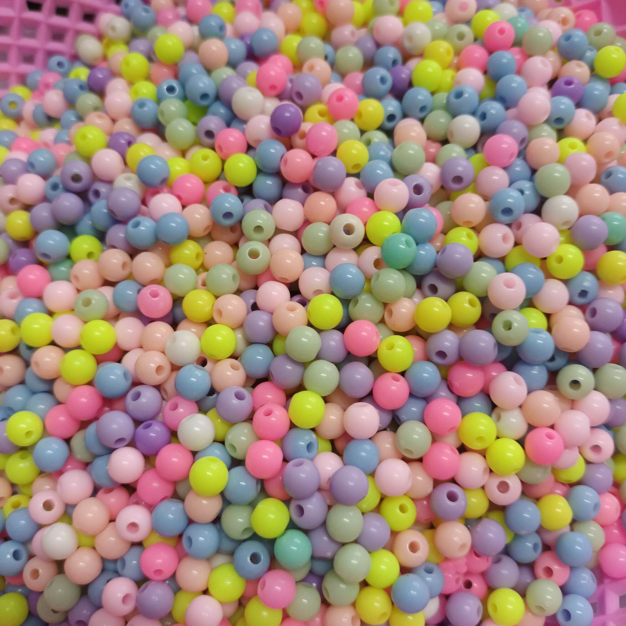 Bịch 10gram bông hoa nhựa hạt nhựa xỏ handmade