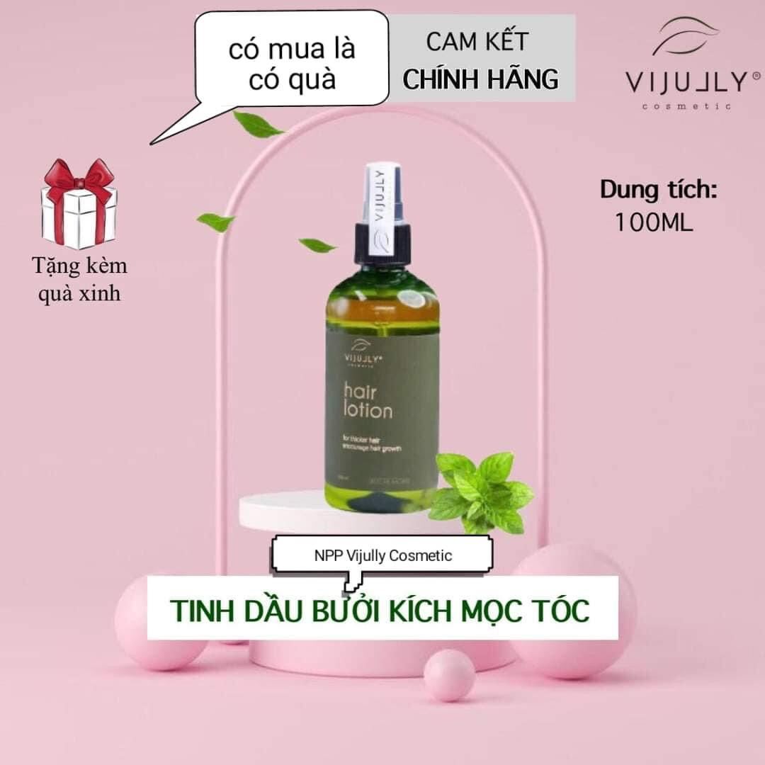 (Chính Hãng 100%) Tinh Dầu Bưởi Vi Jully Giúp Tóc Mọc Dày - Dài Nhanh Chắc Khỏe - Thành Phần Thiên Nhiên 100%