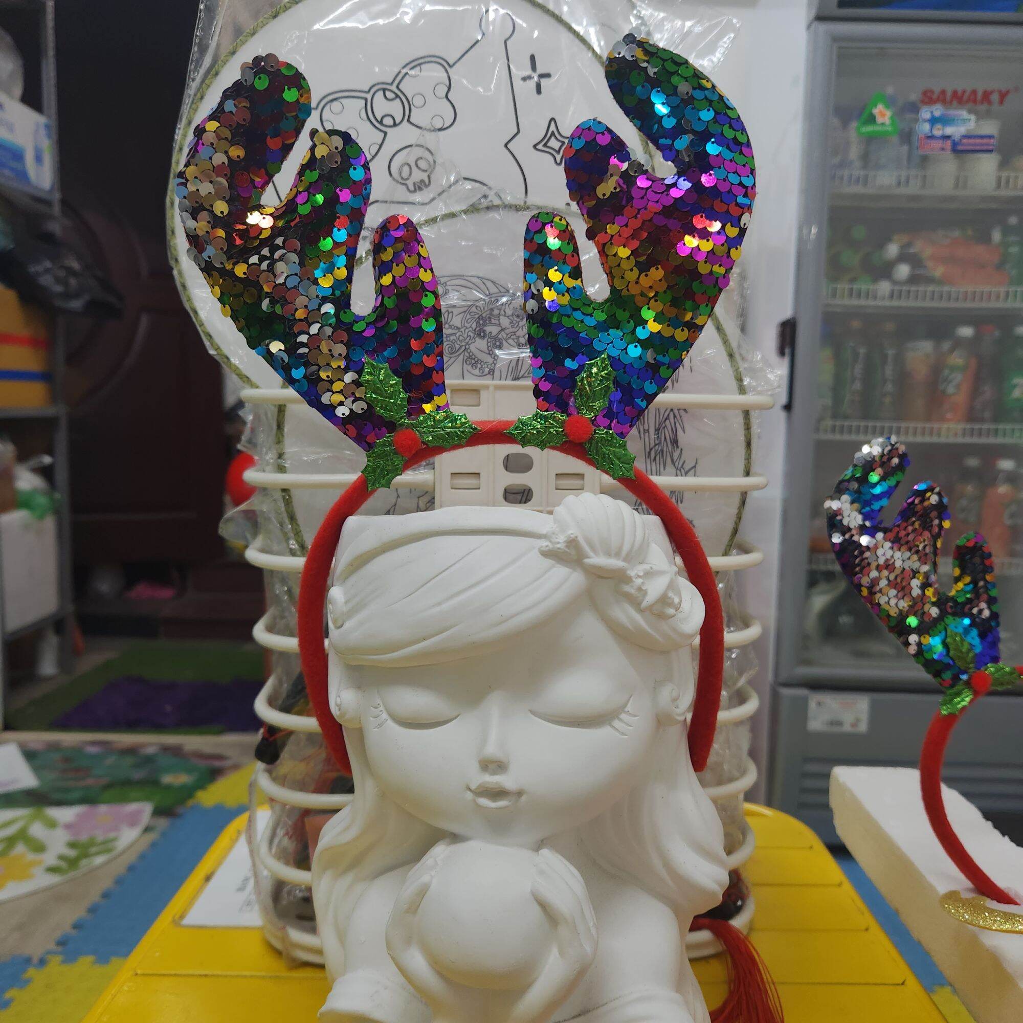 Cài tóc noel siêu kute