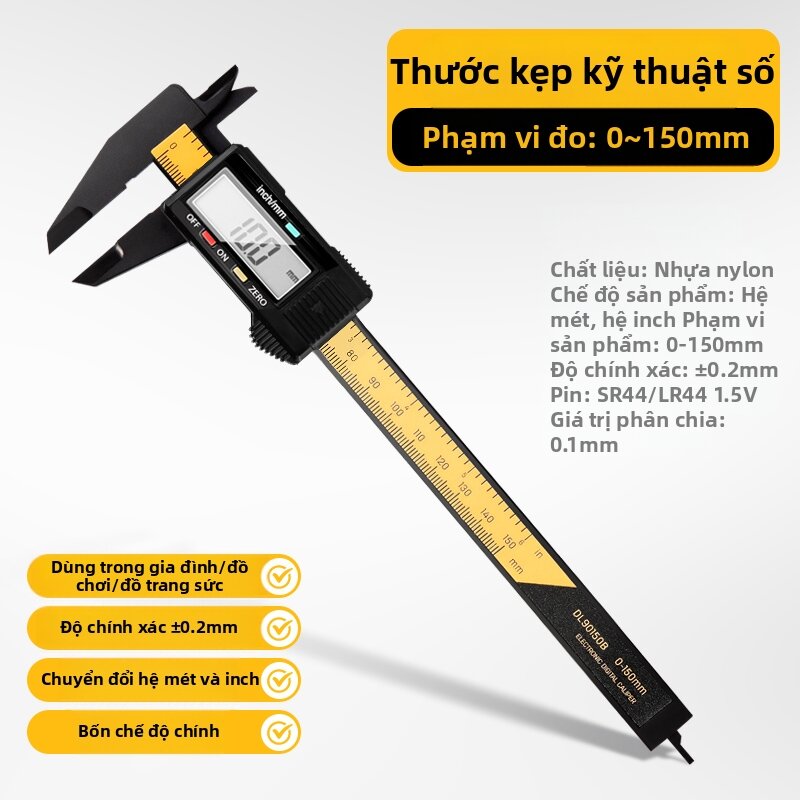 deli | Deli Digital Caliper Mechanical Precision Electronic Jewelry Special Bracelet Measuring Tool 