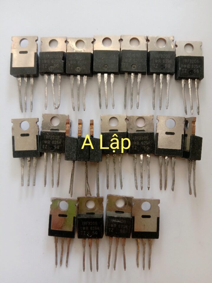 Mosfet IRF 3205 lưng đồng bóng, chân dài, tháo máy loại 1