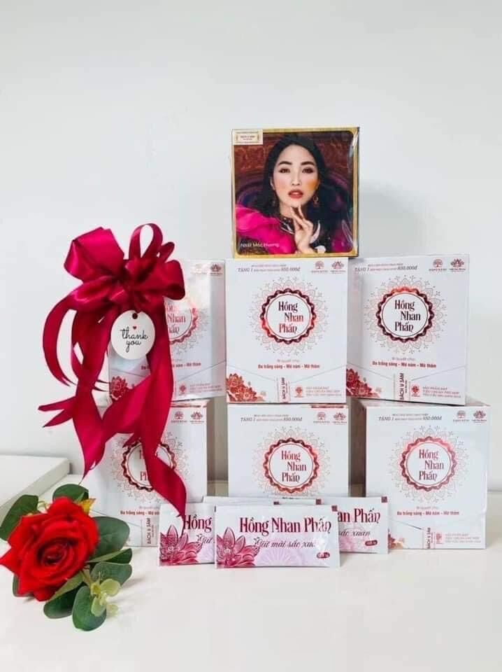 Hồng nhan phấn- bạch linh- bách y sâm(1hộp x 10gói) mẫu mới