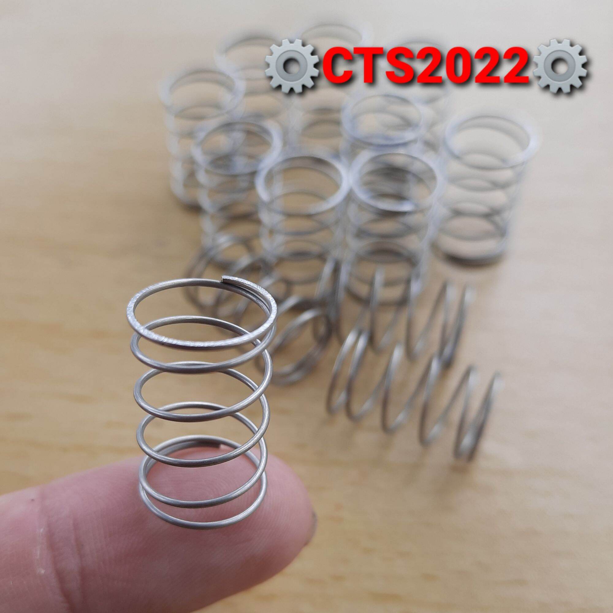 Lò xo nén inox phi 12.5mm sợi 0.8mm dài 20mm
