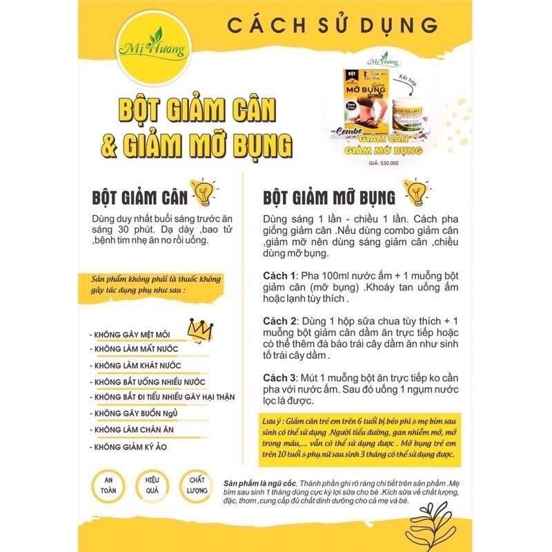 Bột giảm cân Mị Hương