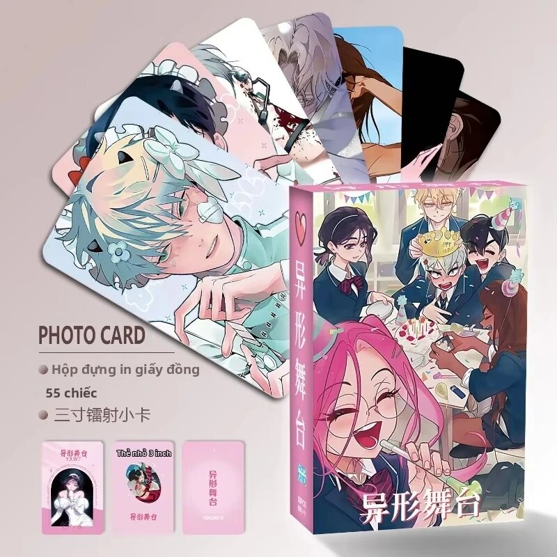 Bộ Sưu Tập Ảnh Thẻ Nhỏ 3 Inch Nhân Vật Anime Alien 55 Chiếc Dành Cho Nữ Phụ Kiện Làm Bookmark Postcard Tự Làm Unisex Chất Liệu PVC Sản Phẩm Phái Sinh Game