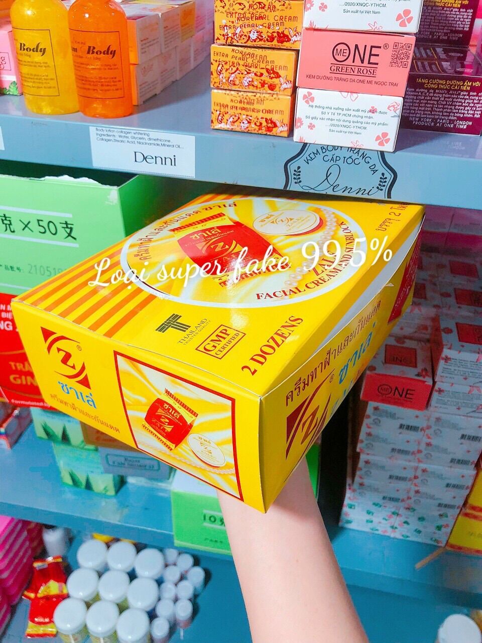Hộp Kem Zale Vàng Thái Lan - Kem Zale Thái Dưỡng Trắng Da - mỹ phẩm Denni