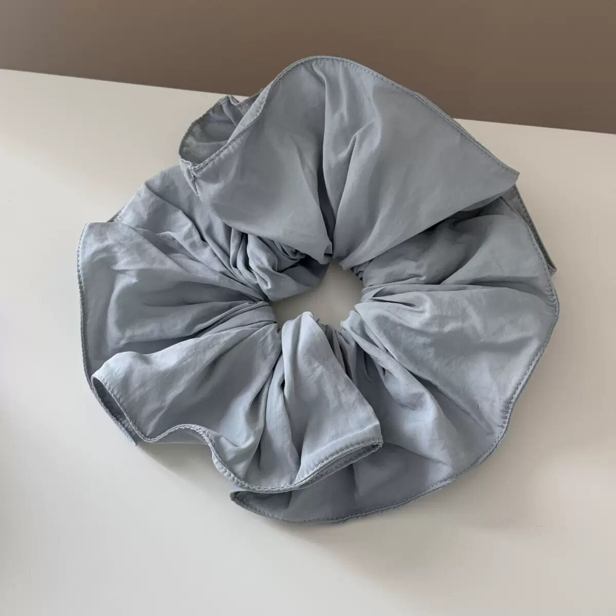 Dây Buộc Tóc Viền Nấm Mọc Lớn Màu Trơn Phong Cách Hàn Quốc Mới Dây Buộc Tóc Đa Năng Cao Cấp Dây Buộc