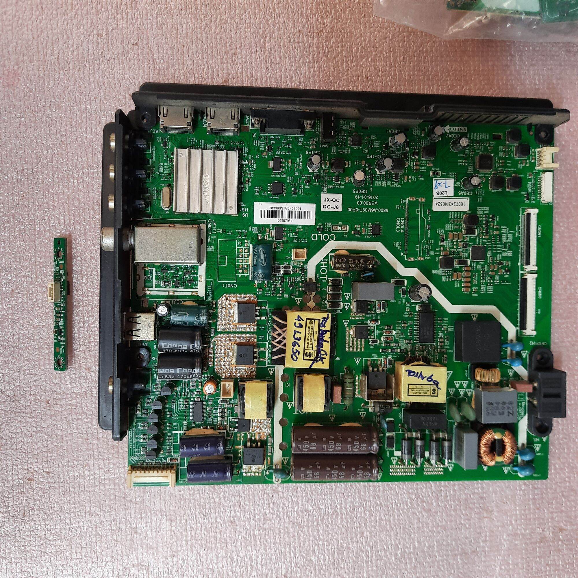 Bo khiển tivi Toshiba 49L3650,bo xử lý,khiển,main chính,chủ, mắt nhận