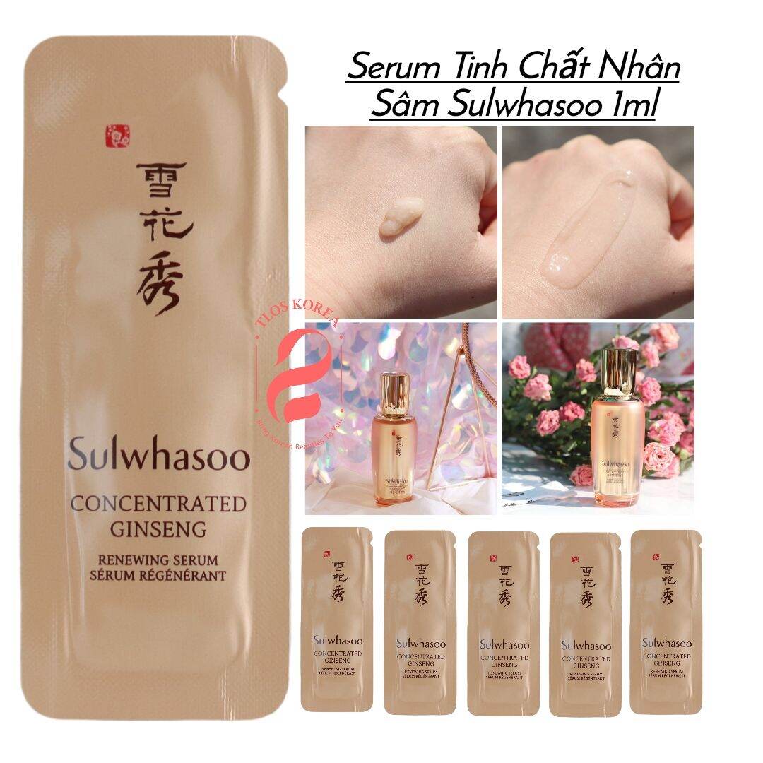 [Hcm]10 Gói Sample Serum Nhân Sâm Cô Đặc Chống Lão Hoá Sulwhasoo Concentrated Ginseng Renewing Serum