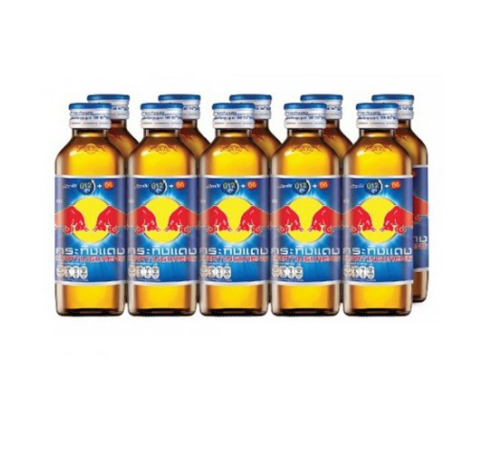 Lốc 10 chai nước tăng lực red bull thái lan 150ml × 10