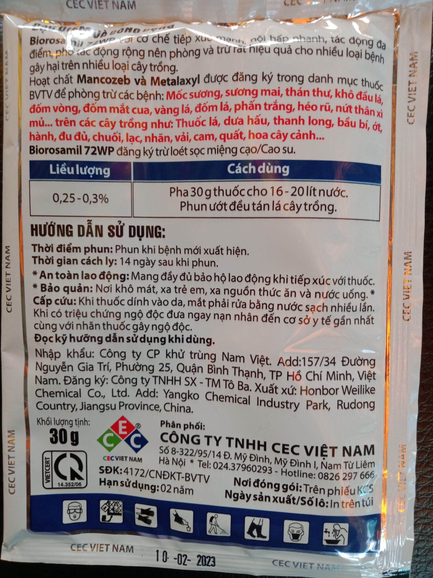 đặc trị nấm cho cây trồng