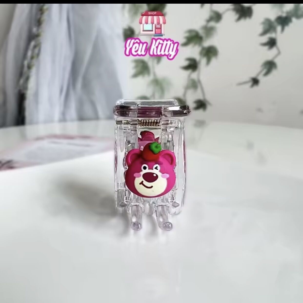 KẸP TÓC CÀNG CUA 5 RĂNG GẤU DÂU LOTSO