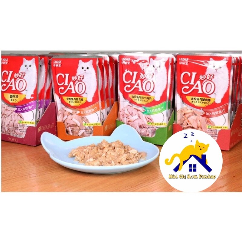 [SHIP HỎA TỐC HCM] Pate CIAO cho mèo gói 60g