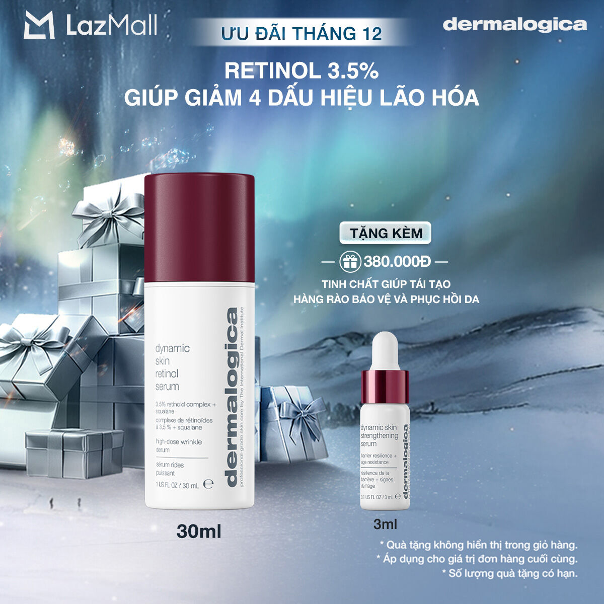  Huyết thanh trẻ hoá làn da Dynamic Skin Retinol Serum 30ml 