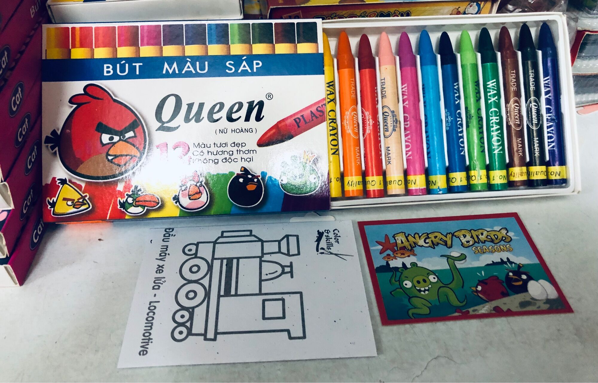 Màu sáp Queen 12 màu/ 18 màu