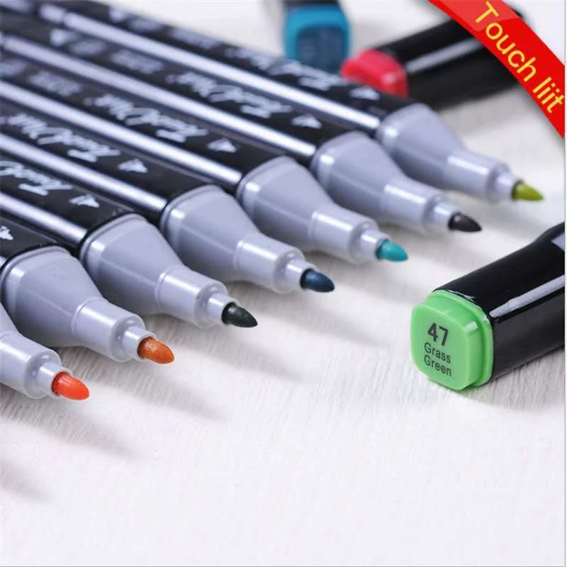 Bộ Bút Dạ 2 Đầu 48 Cây Marker Touch Cool