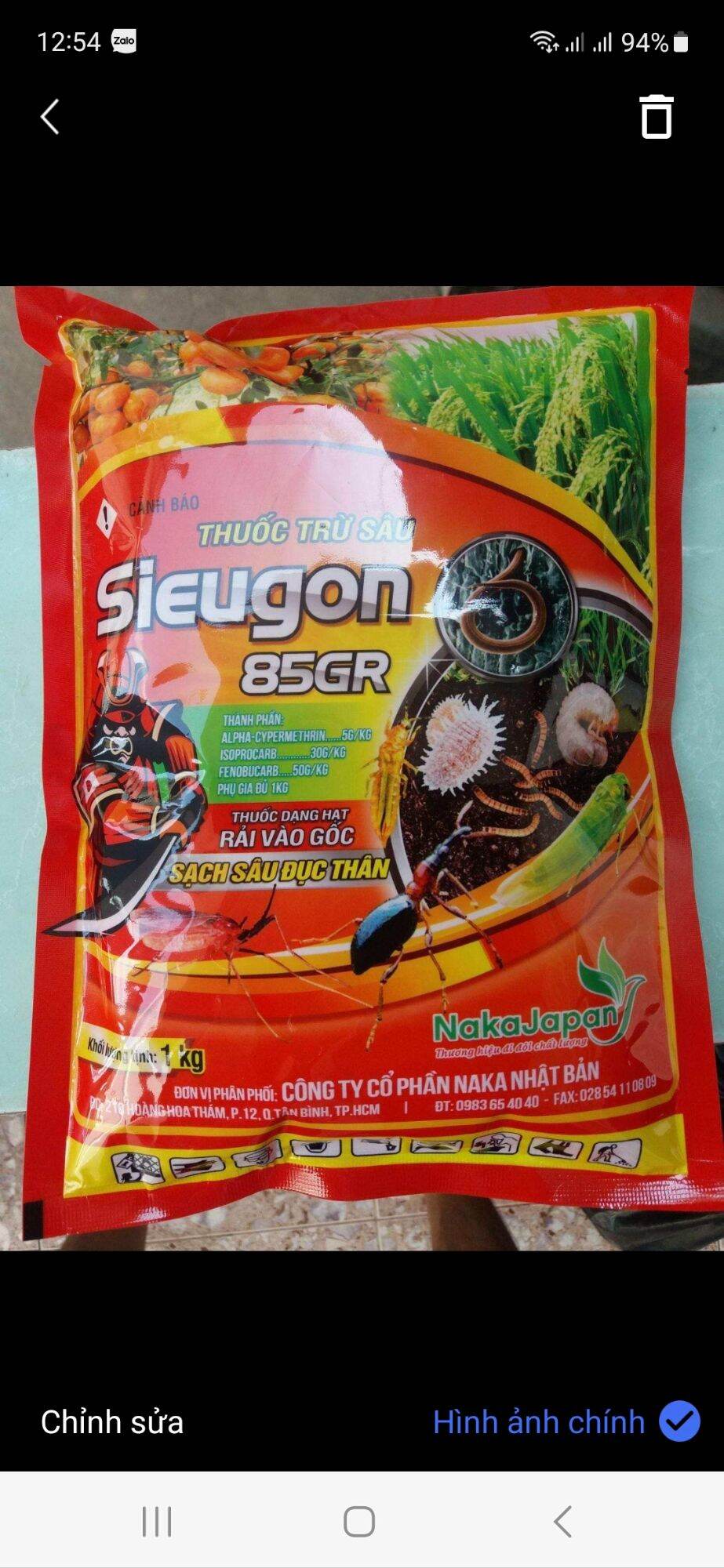 Set 1 thùng 25 gói thuốc trừ sâu siêugon 85GR túi 1kg tặng kèm 6 gói thuốc trừ kiến bọ trĩ 15gram