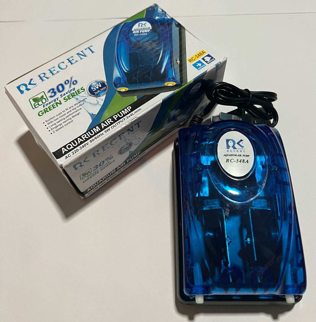 Máy sủi khí oxi recent rc-248a rc-348a cho hồ cá cảnh