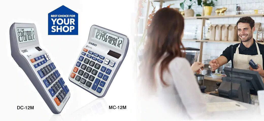 Máy tính dành cho Shop Casio DC-12M CHÍNH HÃNG