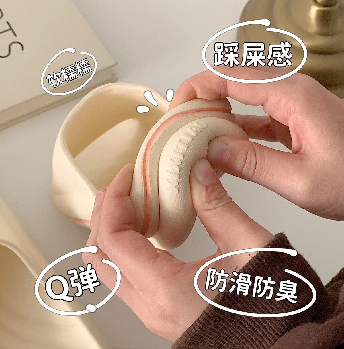 Dép Lê Đế Dày EVA Phong Cách Thể Thao Sợi Mảnh Dép Lê Chống Thối Chống Trượt Thời Trang Sành Điệu Instagram Đi Bên Ngoài Mùa Hè Cho Nữ Dép Đi Biển