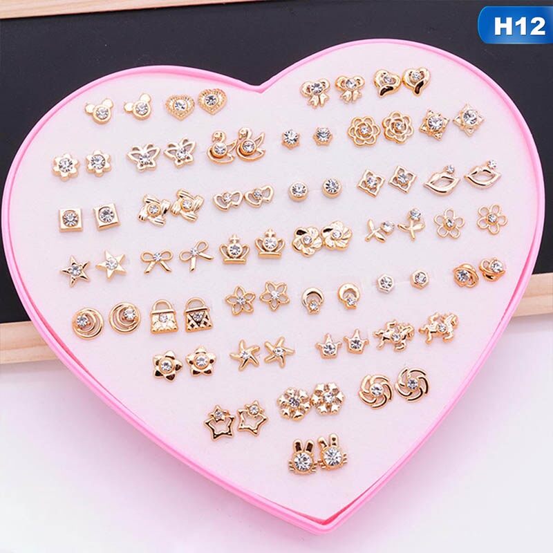 Sét 36 đôi bông tai nhiều mẫu