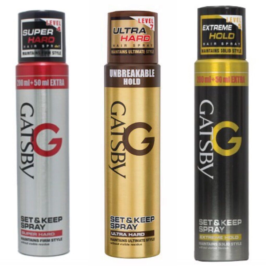 Chai Gôm Xịt Giữ Nếp Tạo Kiểu Tóc GATSBY