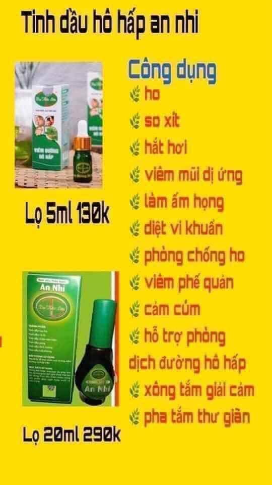 Tinh dầu hô hấp An Nhi 20ml - Dạ thảo liên