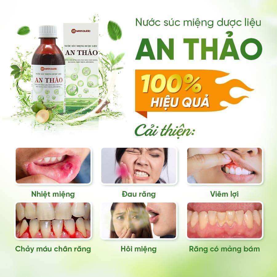 Nước súc miệng dược liệu An Thảo