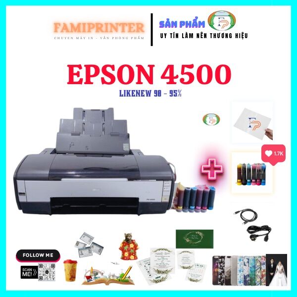 Máy in epson g4500 in màu khổ a3 cao cấp