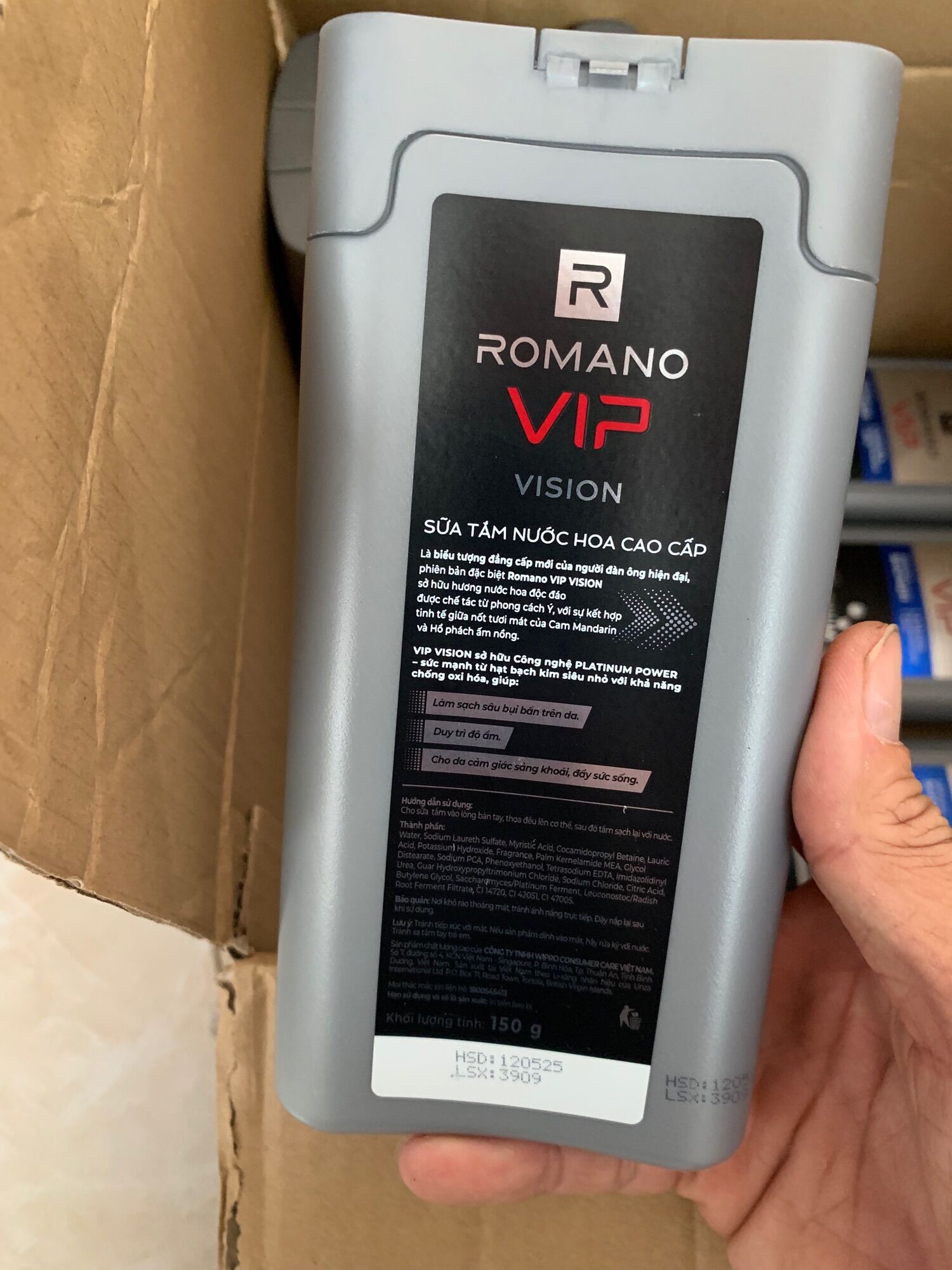 Sữa tắm Romano Vip 150gr