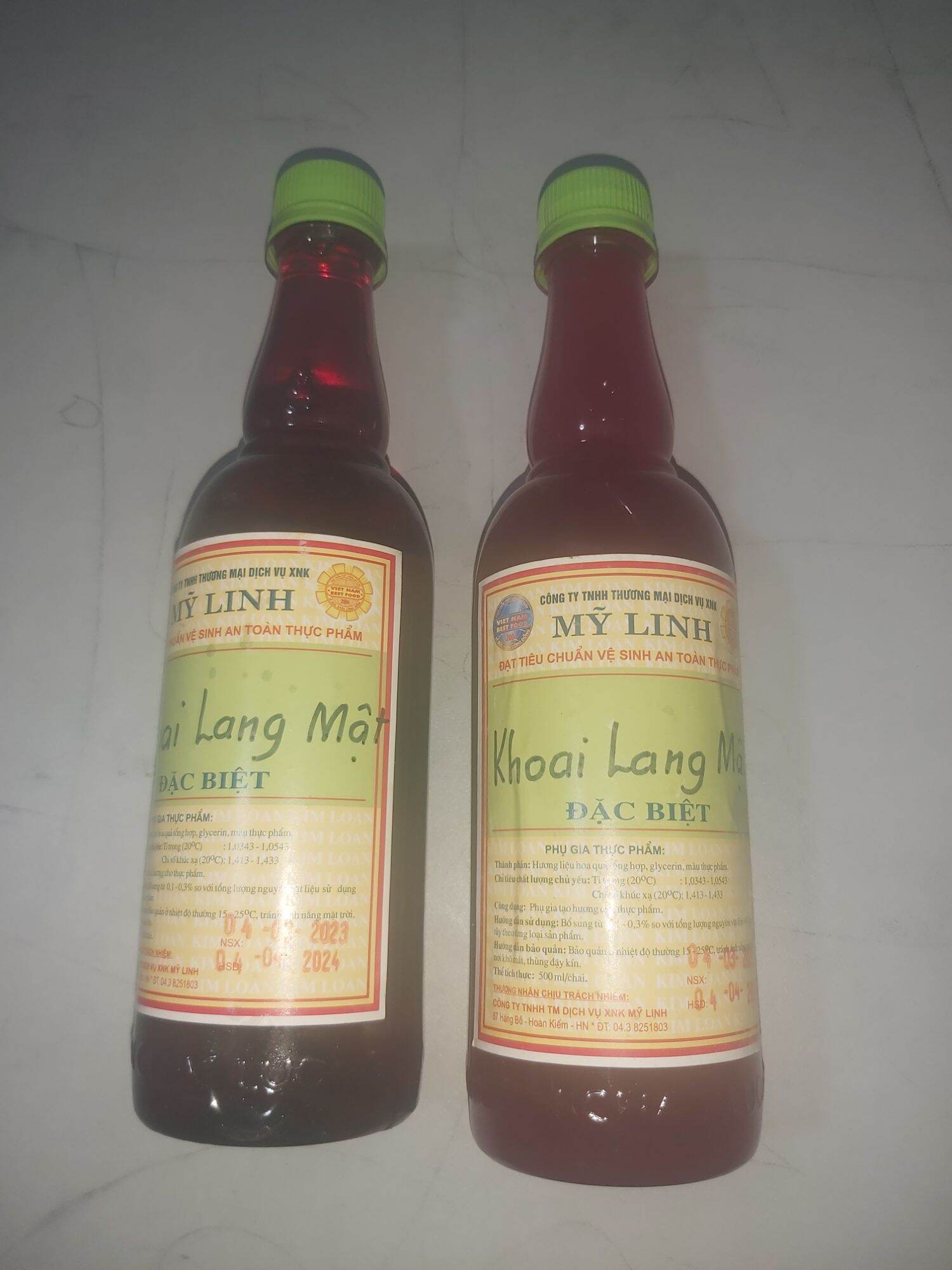 Hương khoai lang mật chai 500ml