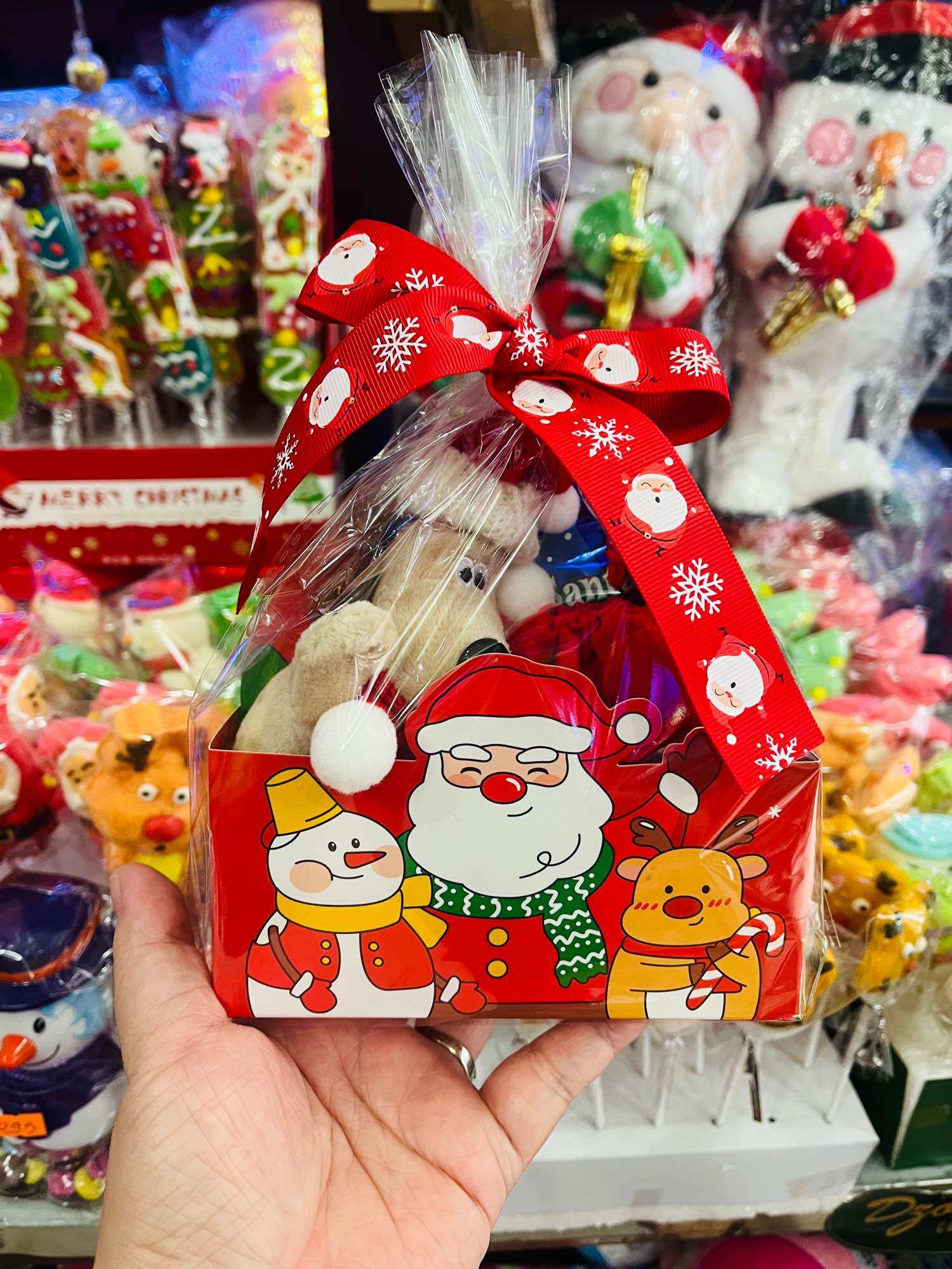 Set chocolate gấu bông Noel