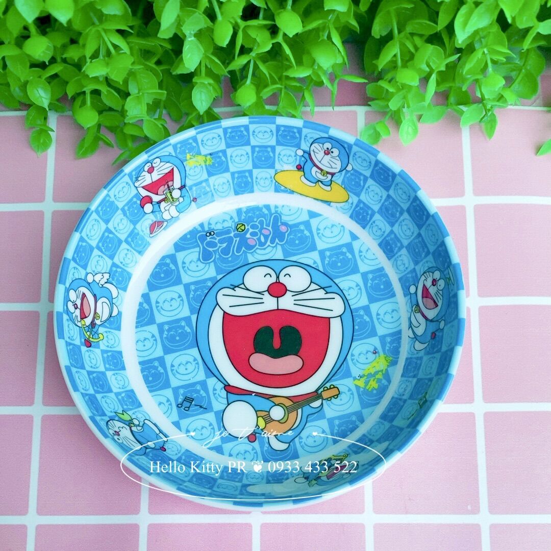 Dĩa mini lòng sâu Hello Kitty - Doremon Doraemon