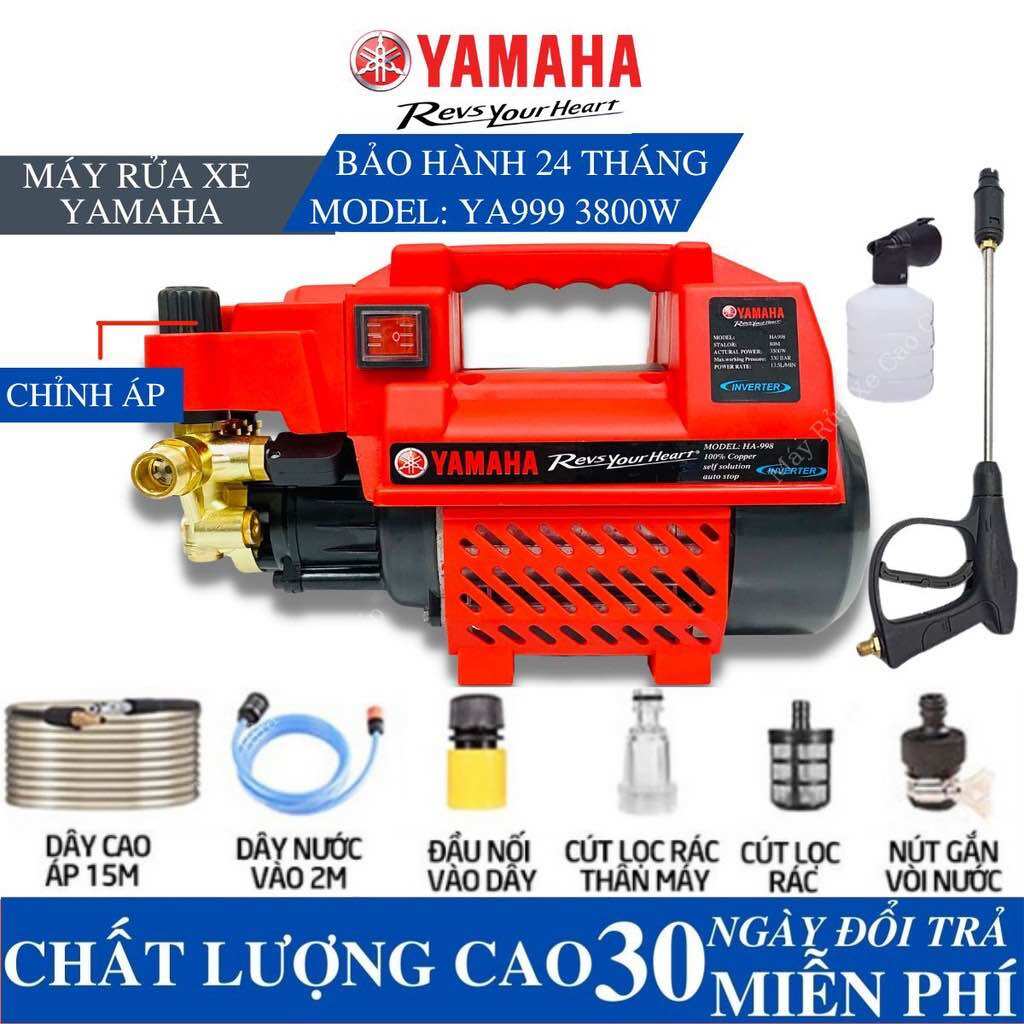 Máy rửa xe gia đình máy rửa xe mini yamaha 3500w dây 15 mét