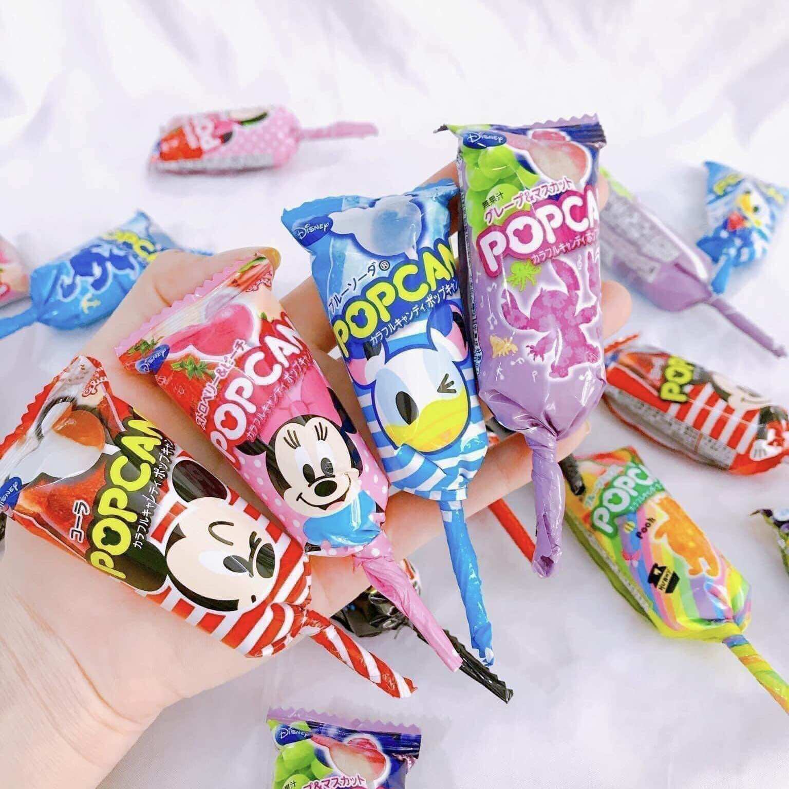 Kẹo mút Mickey Popcan Glico Nhật cho bé