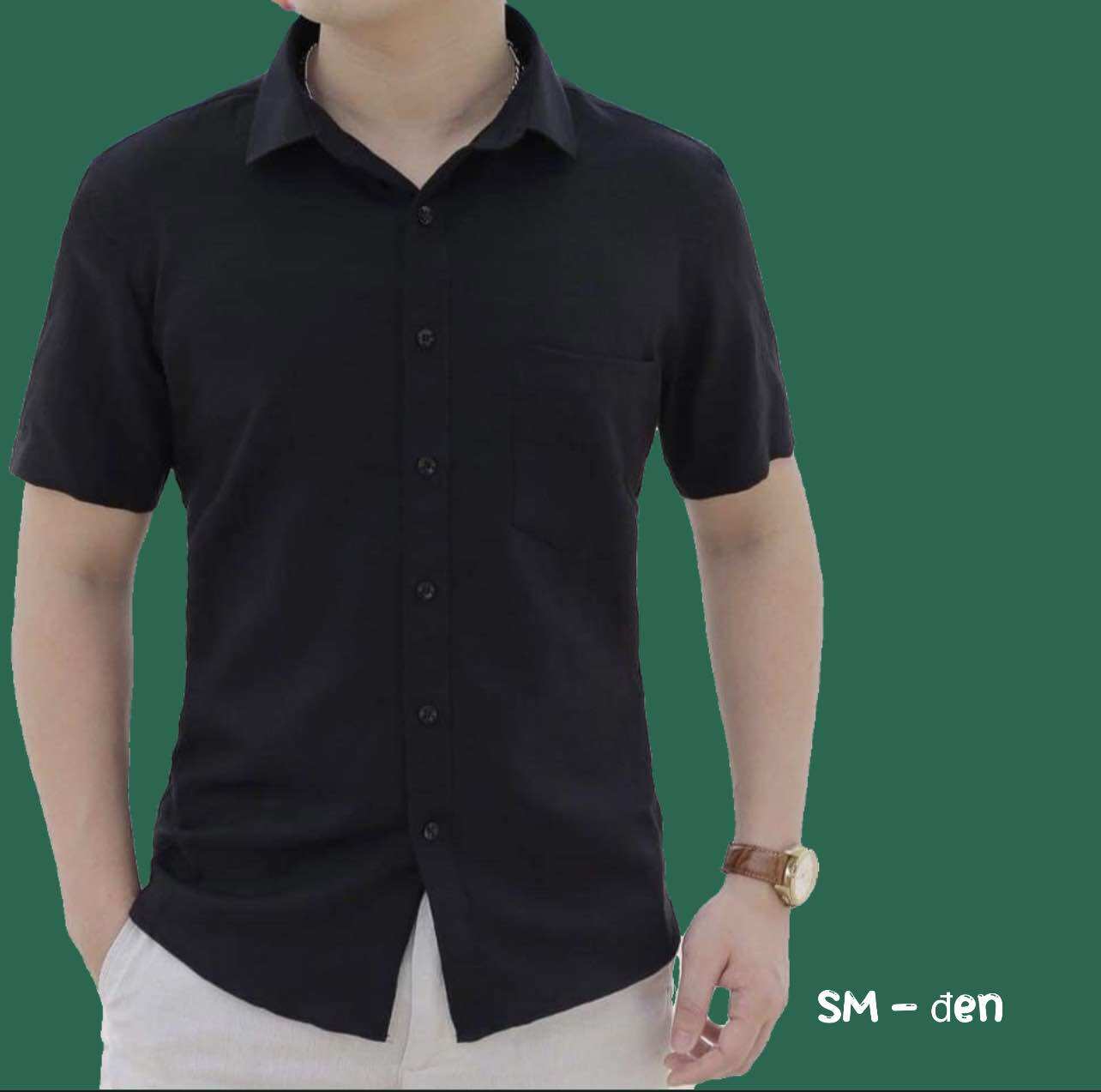 sơ mi đũi cộc tay nam siêu mát