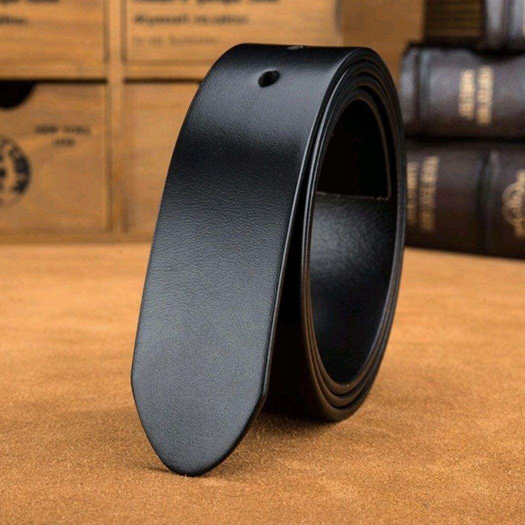 Dây Nịt Thắt Lưng Nam Da Bò Nguyên Tắm Dây Da Không Mặt Khóa Bản 3.4cm