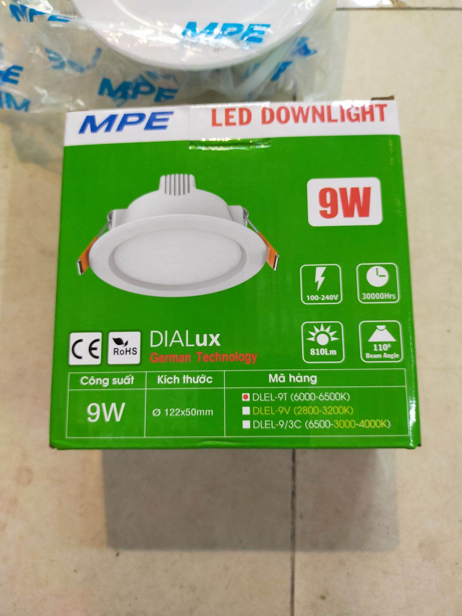 Âm trần MPE 7w-9w 1 màu , 3 màu