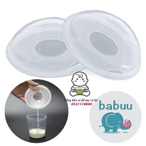 Hộp 2 dụng cụ hứng sữa Babuu tiện lợi cho mẹ